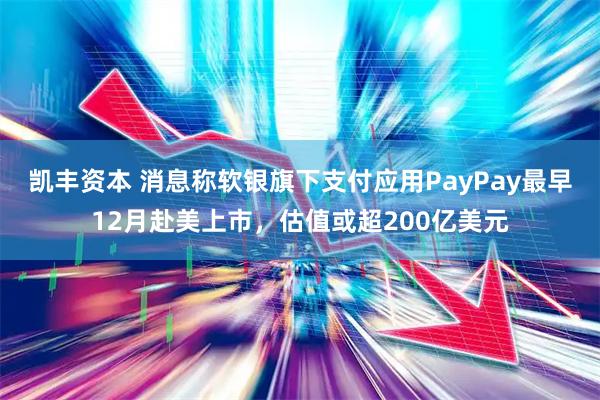 凯丰资本 消息称软银旗下支付应用PayPay最早12月赴美上市，估值或超200亿美元